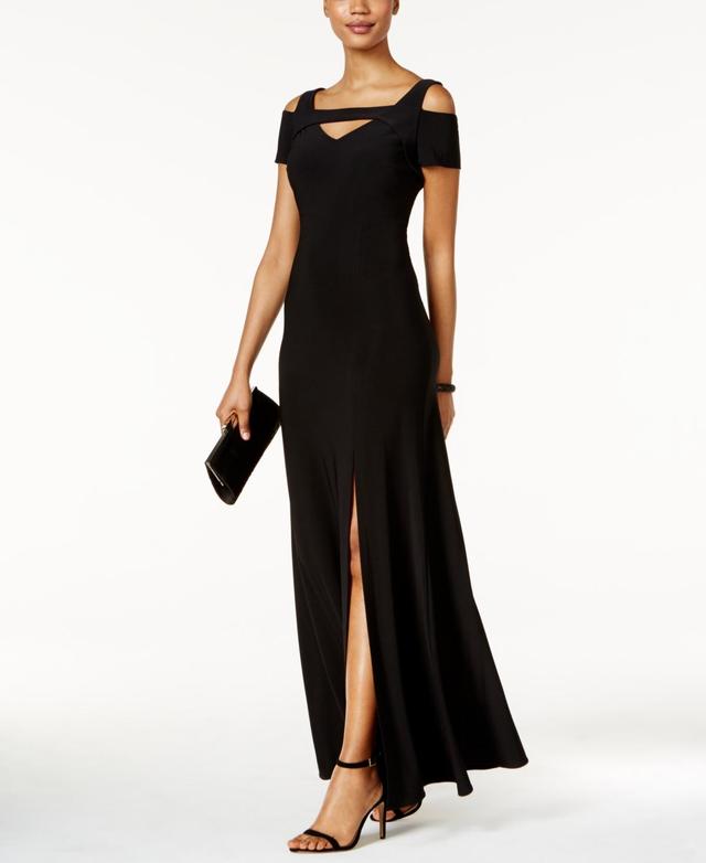 Nightway Cold-Shoulder Keyhole Gown Product Image