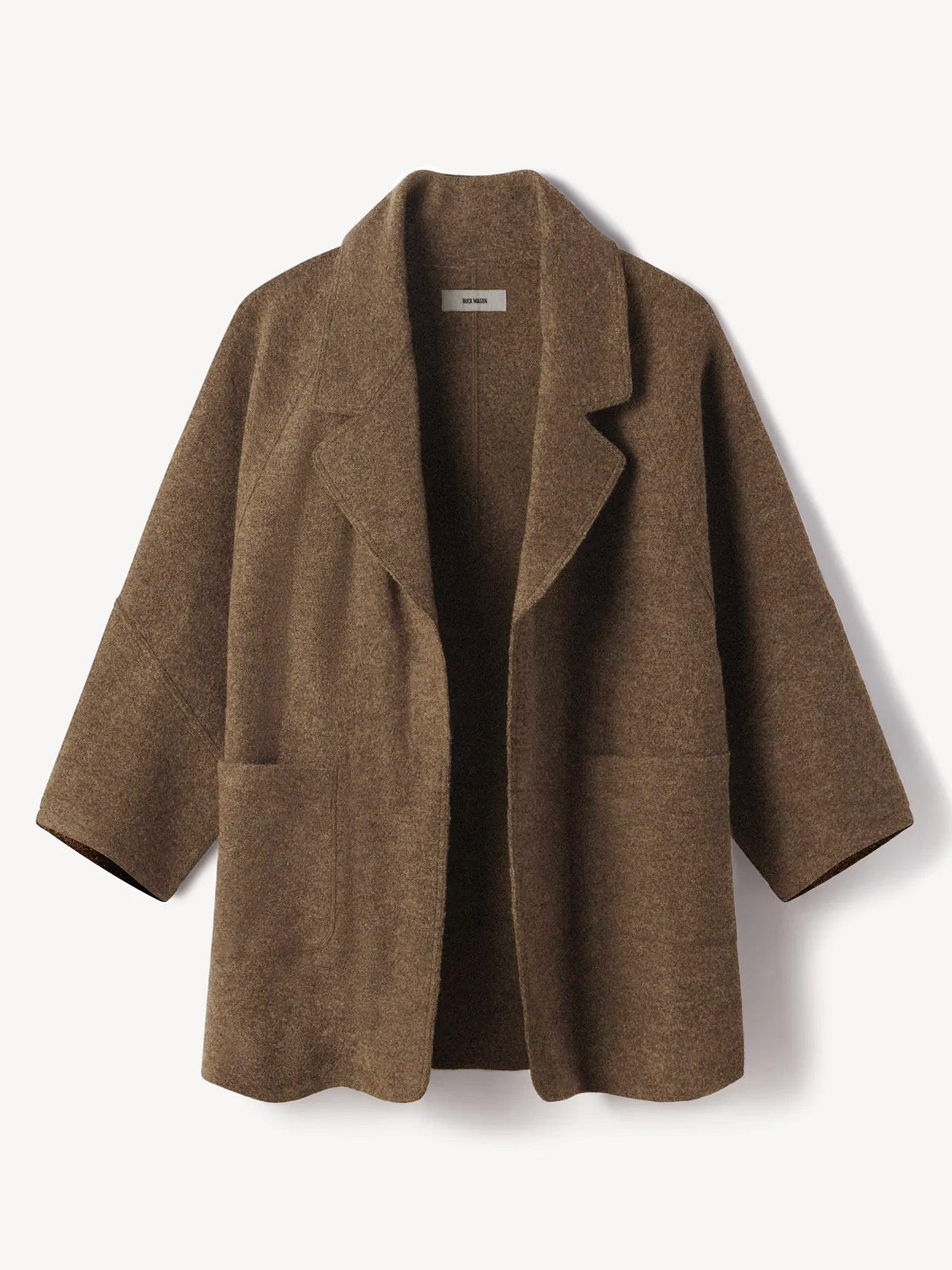 Marled Santa Fe Dust Felted Wool Blanket Coat product image