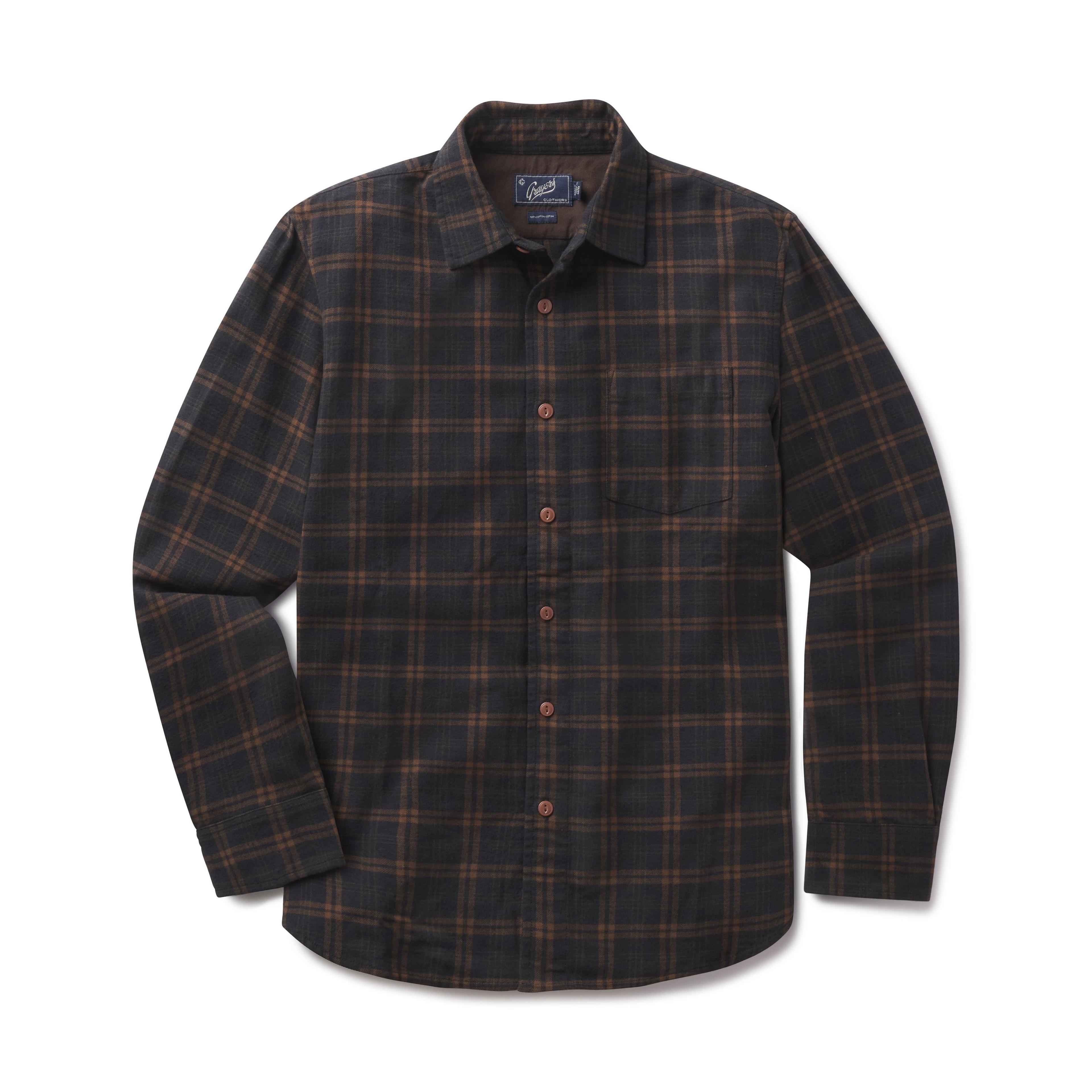 Arcadian Plaid Shirt - Loden Navy Product Image