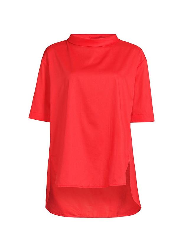 Womens Ulyana Cotton Short-Sleeve Blouse Product Image