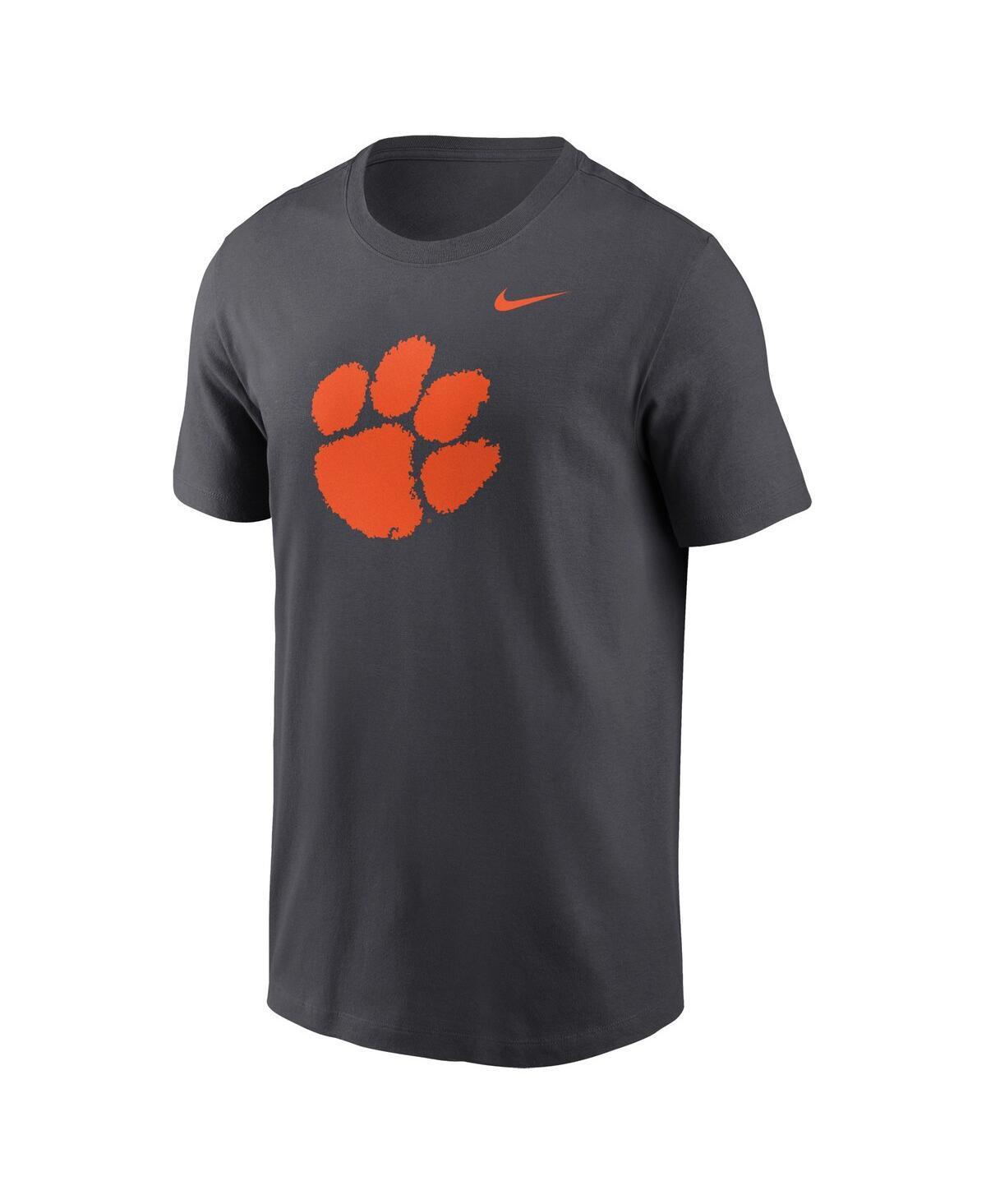 NIKE Men's Clemson Tigers Primetime Evergreen Logo T-shirt In Anthracite Product Image