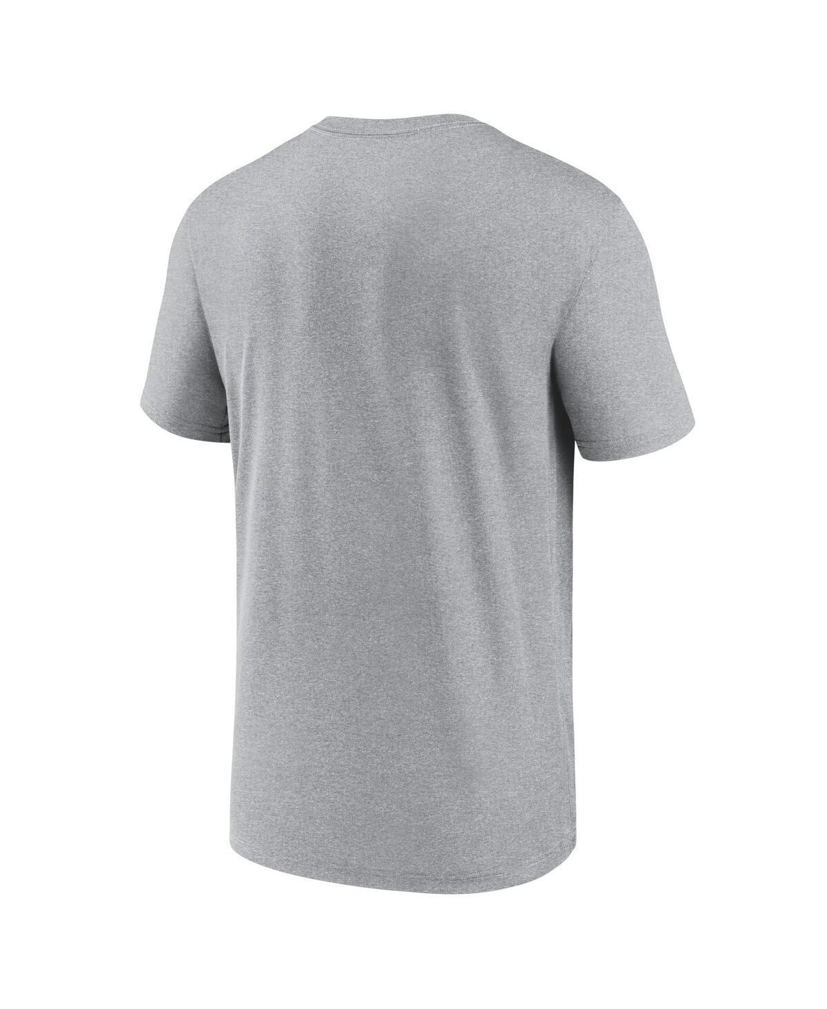 NIKE Men's Heather Gray Texas Longhorns Primetime Evergreen Wordmark T-shirt Product Image