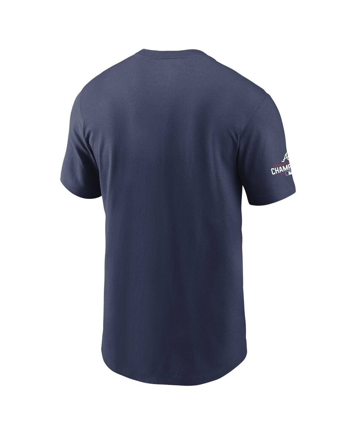 NIKE Men's  Navy Atlanta Braves 2022 Gold Program Wordmark T-shirt Product Image