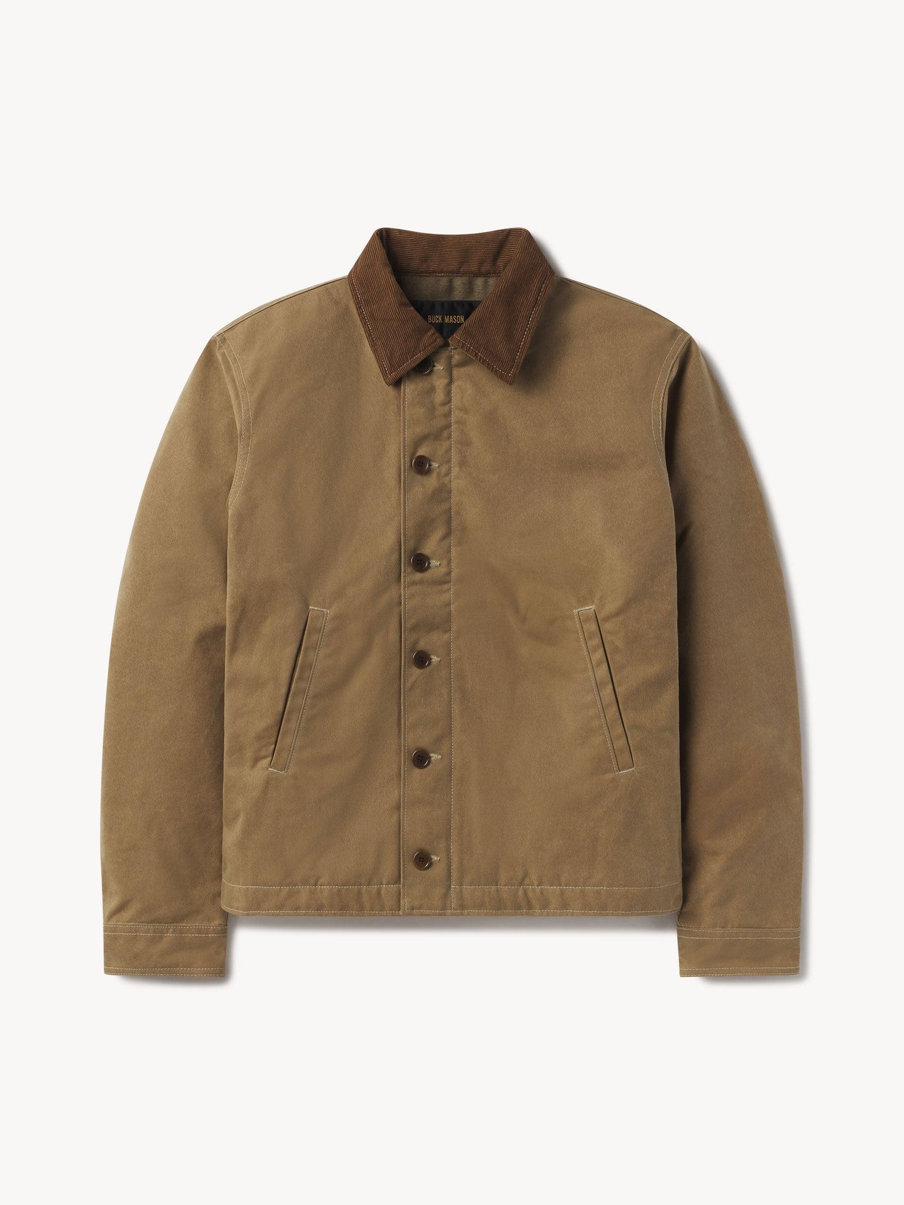 Golden Khaki Dry Waxed Canvas N1 Deck Jacket Product Image