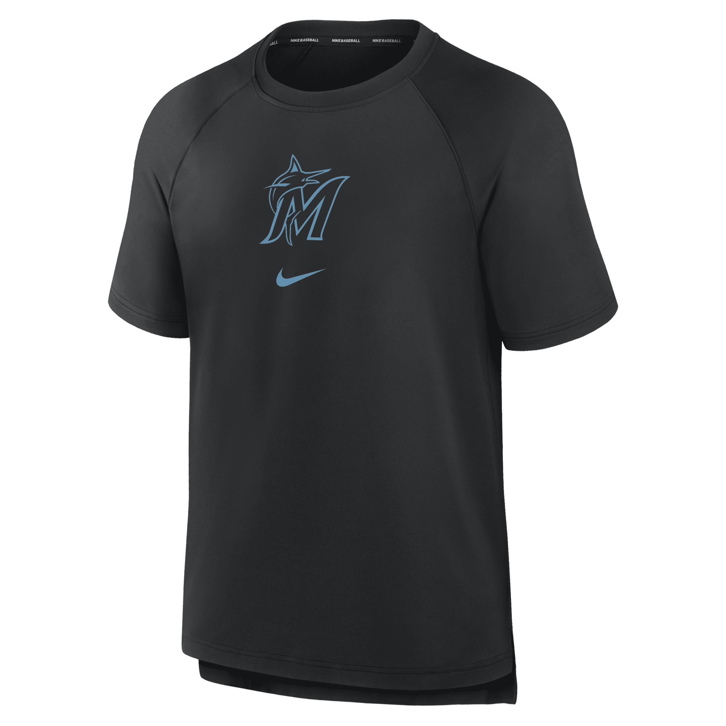 Miami Marlins Authentic Collection Pregame Nike Men's Dri-FIT MLB T-Shirt Product Image