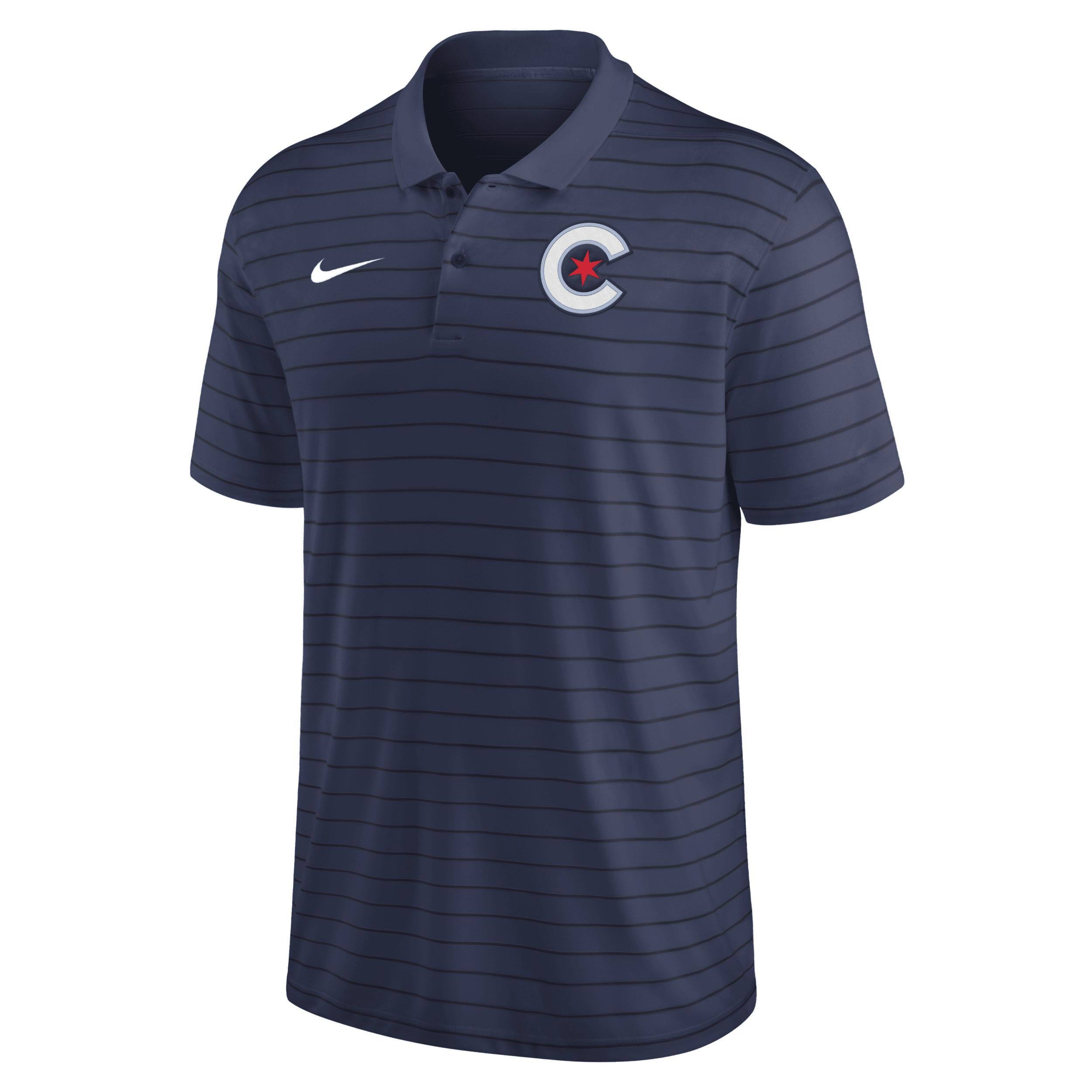 Mens Nike Chicago Cubs City Connect Victory Performance Polo Blue Product Image