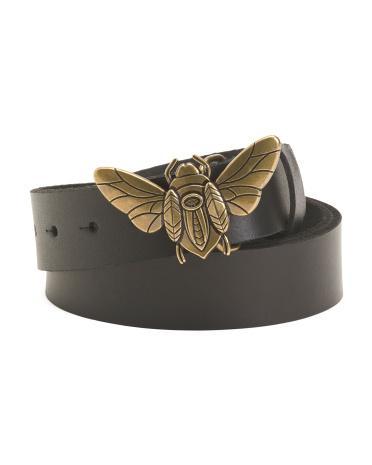 Leather Bee Buckle Belt for Women Product Image