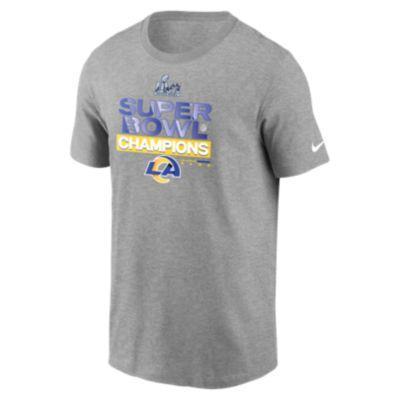 Mens Nike Heather Charcoal Los Angeles Rams 2021 Super Bowl Champions Locker Room Trophy Collection T-Shirt Product Image