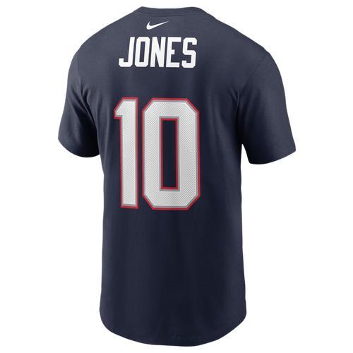 Mens Nike Mac Jones Navy New England Patriots 2021 Nfl Draft First Round Pick Player Name & Number T-shirt Product Image