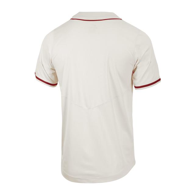 Mens Nike Natural Alabama Crimson Tide Replica Full-Button Baseball Jersey Beige Product Image