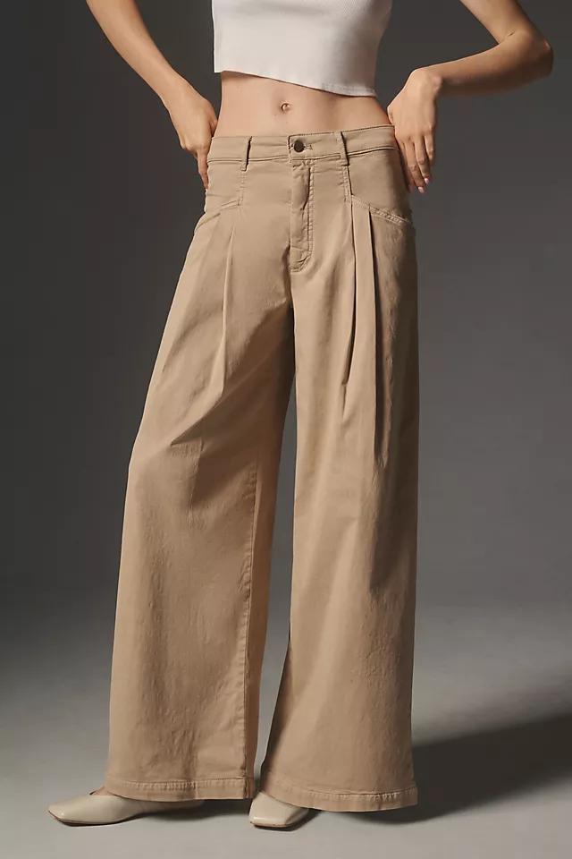 Maeve Oversized Wide-Leg Chino Pants Product Image