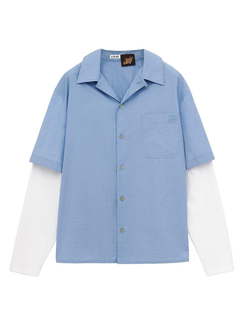 Mens LOEWE x Paulas Ibiza Trompe LOeil Cotton-Blend Shirt Product Image