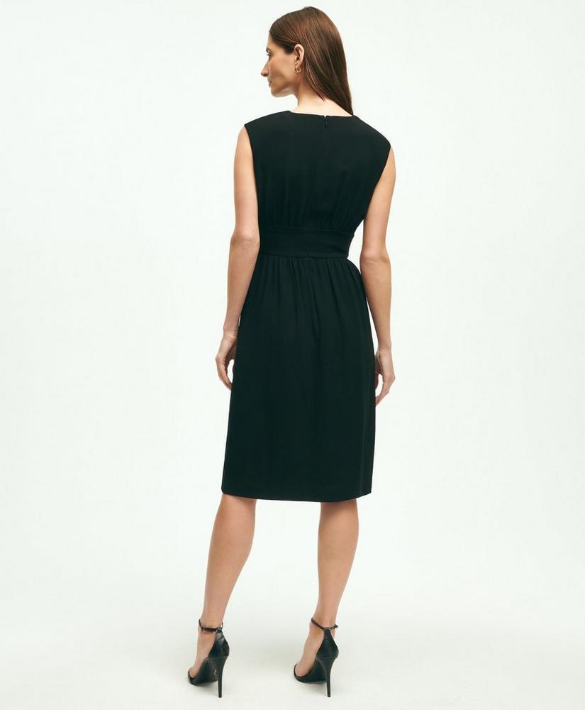 Belted Crepe Dress Product Image