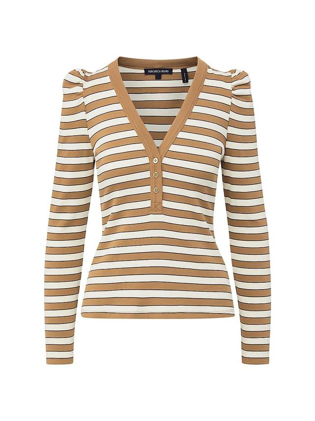 Womens Dekalb Striped Cotton-Blend T-Shirt Product Image