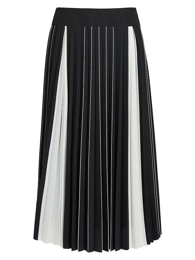 Womens Zina Colorblocked Pleated Skirt Product Image