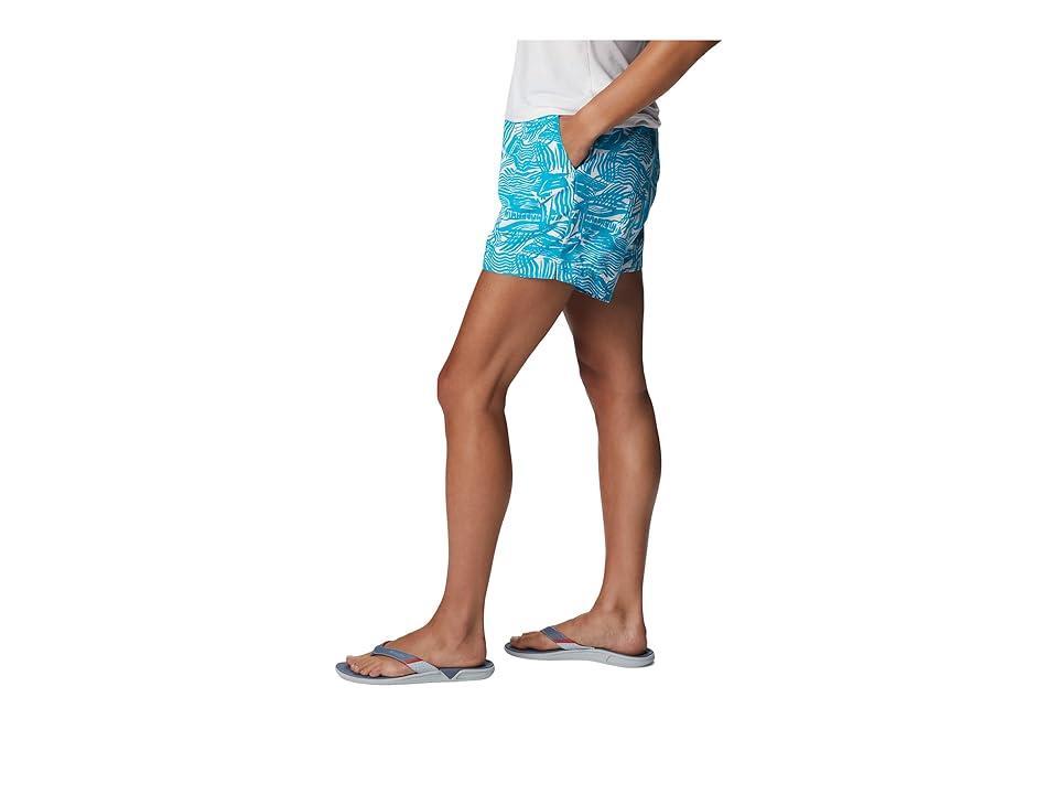 Columbia Super Backcast Water Shorts (Ocean Teal Sailstream) Women's Shorts Product Image