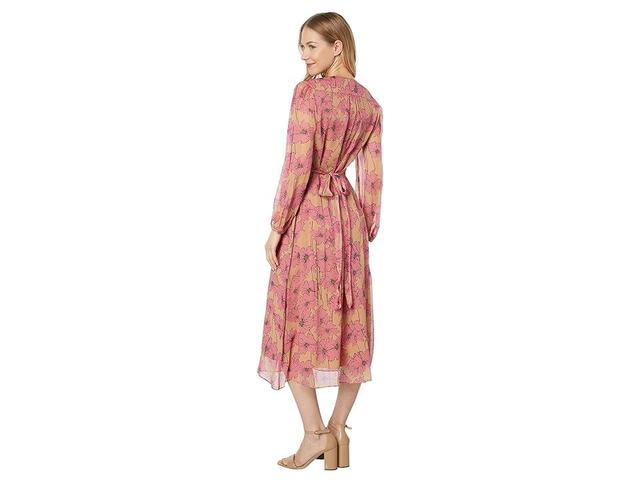 Womens Kaz Floral Silk Tie-Back Dress Product Image