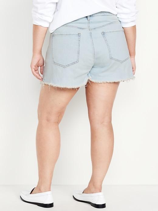 Curvy High-Waisted OG Jean Shorts -- 3-inch inseam Product Image