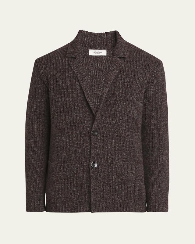 Mens Cashmere Single-Breasted Overcoat Product Image