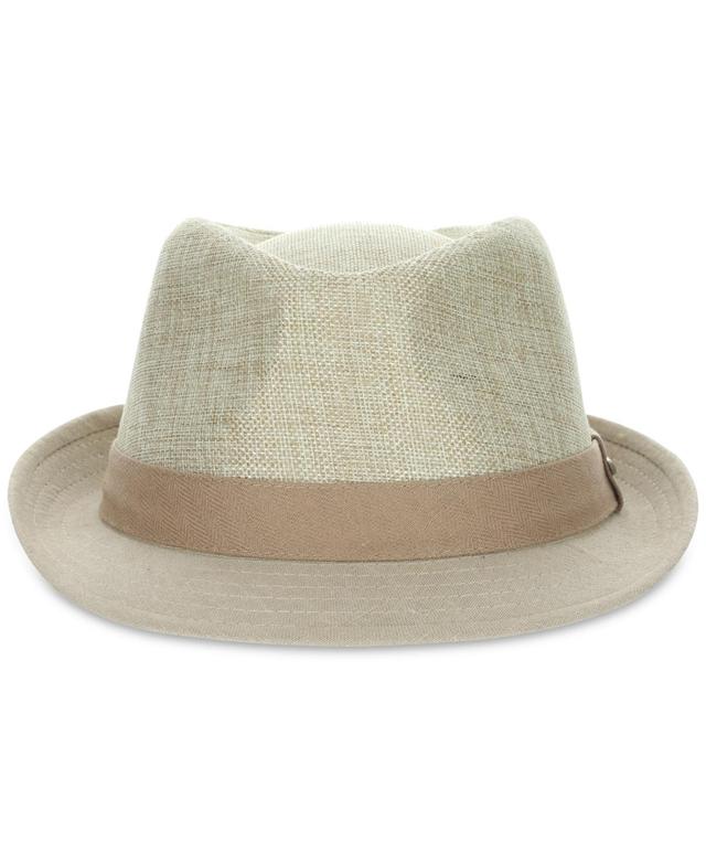 Dorfman Pacific Mens Reeded Fabric Fedora Hat Product Image