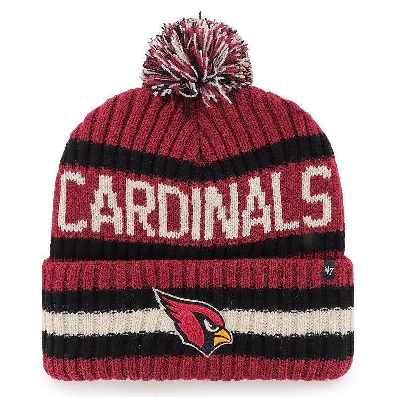 Mens 47 Cardinal Arizona Cardinals Bering Cuffed Knit Hat with Pom Product Image