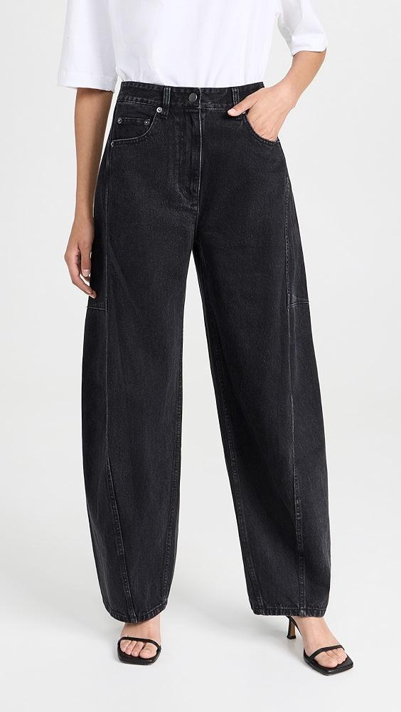 Tibi Black Denim Sid Jeans | Shopbop Product Image