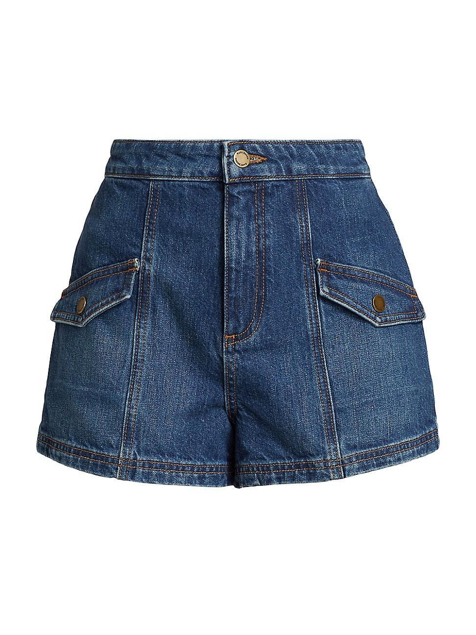 Womens Nova Denim High-Rise Shorts Product Image