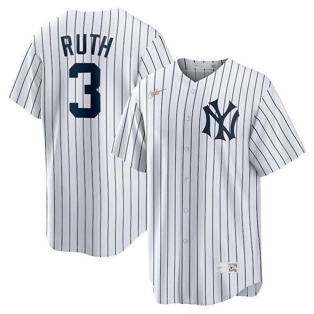 Mens Nike Babe Ruth New York Yankees Home Cooperstown Collection Player Jersey Product Image