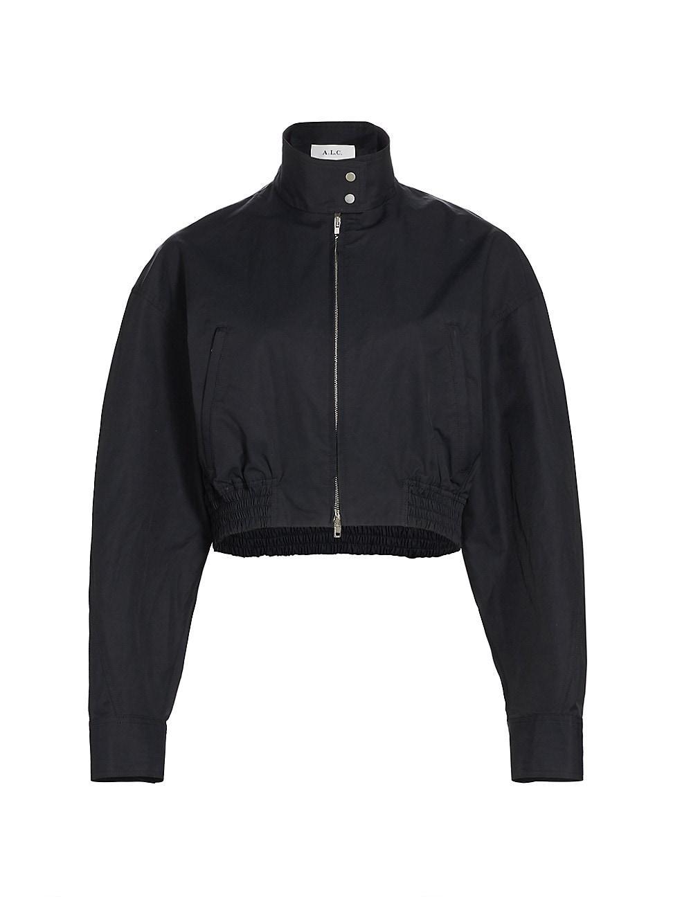 Womens Elliott Cotton-Blend Crop Jacket Product Image