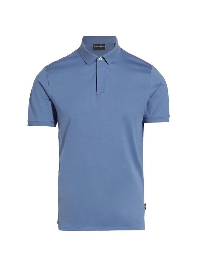 Emporio Armani Solid Cotton Polo Product Image