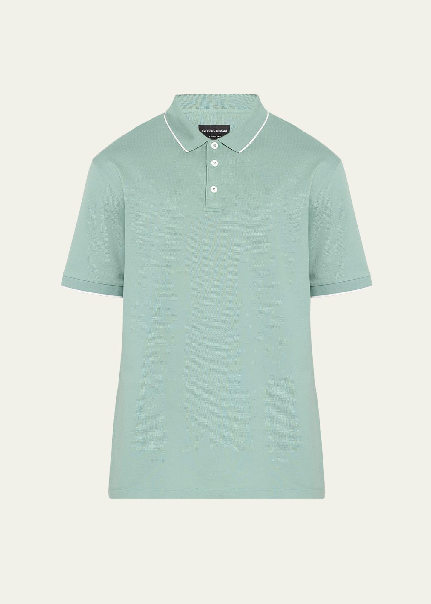 Mens Tipped Polo Shirt Product Image