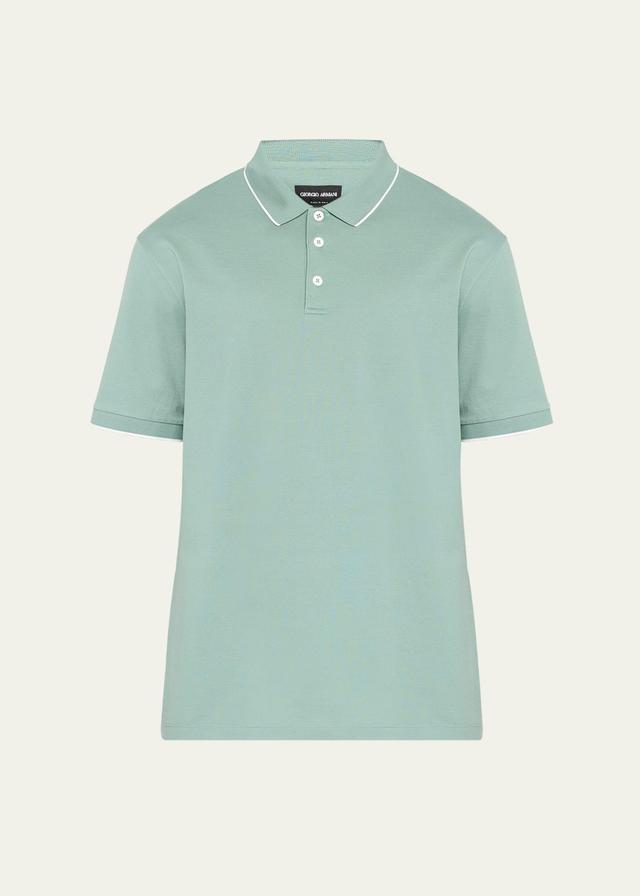 Mens Tipped Polo Shirt Product Image