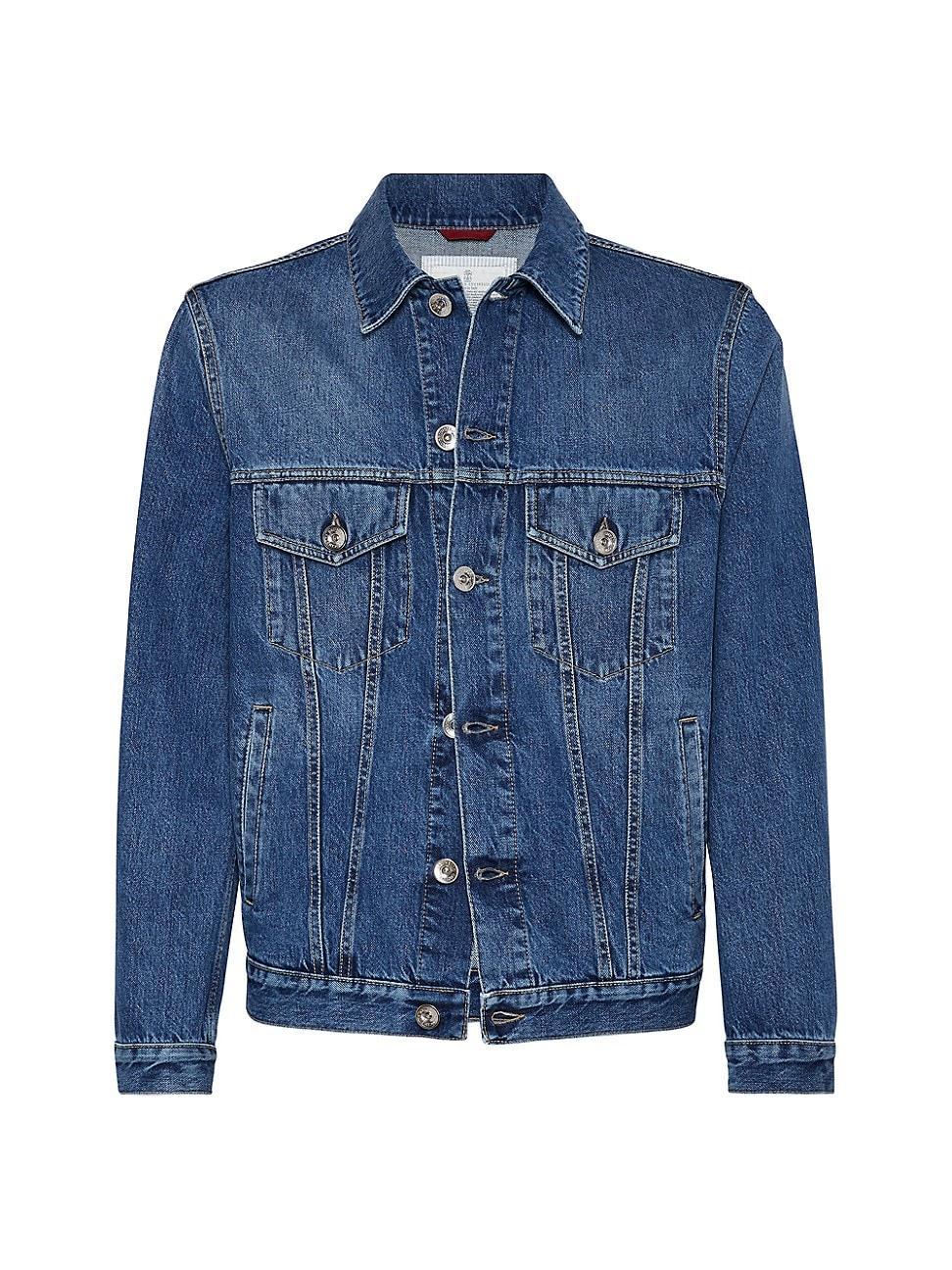 Mens Denim Four Pocket Jacket Product Image