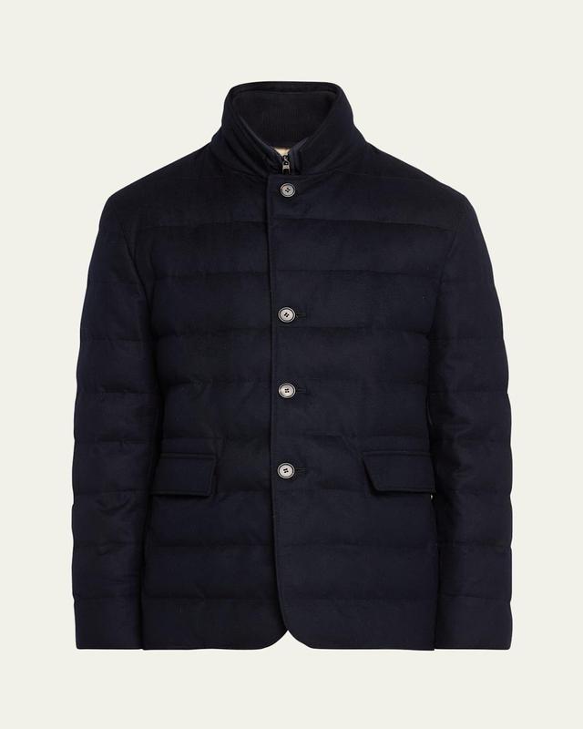 Mens Nama Cashmere Single-Breasted Storm Jacket Product Image