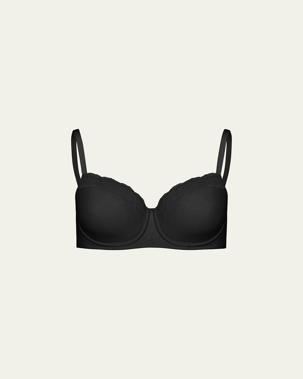 Womens Cotton Lace Spacer T-Shirt Bra Product Image