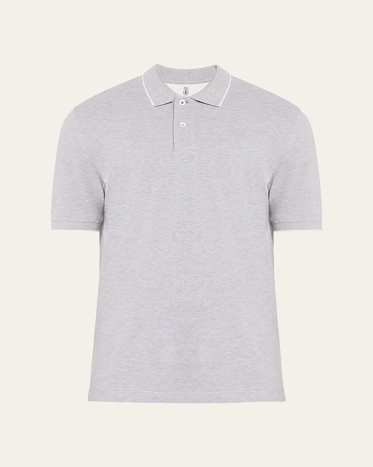 Mens Solid Pique Polo Shirt Product Image