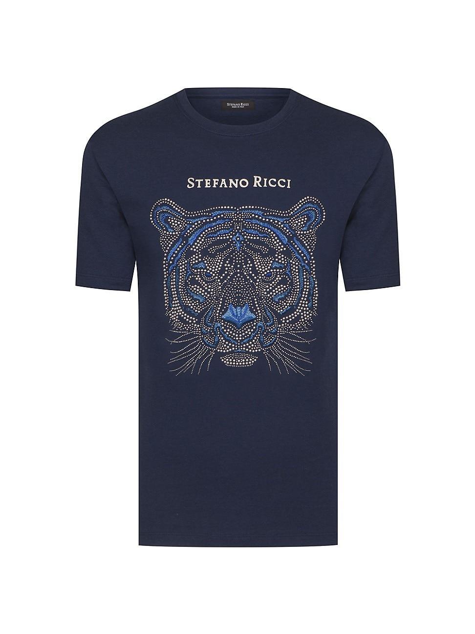 Mens Tiger Motif T-Shirt Product Image