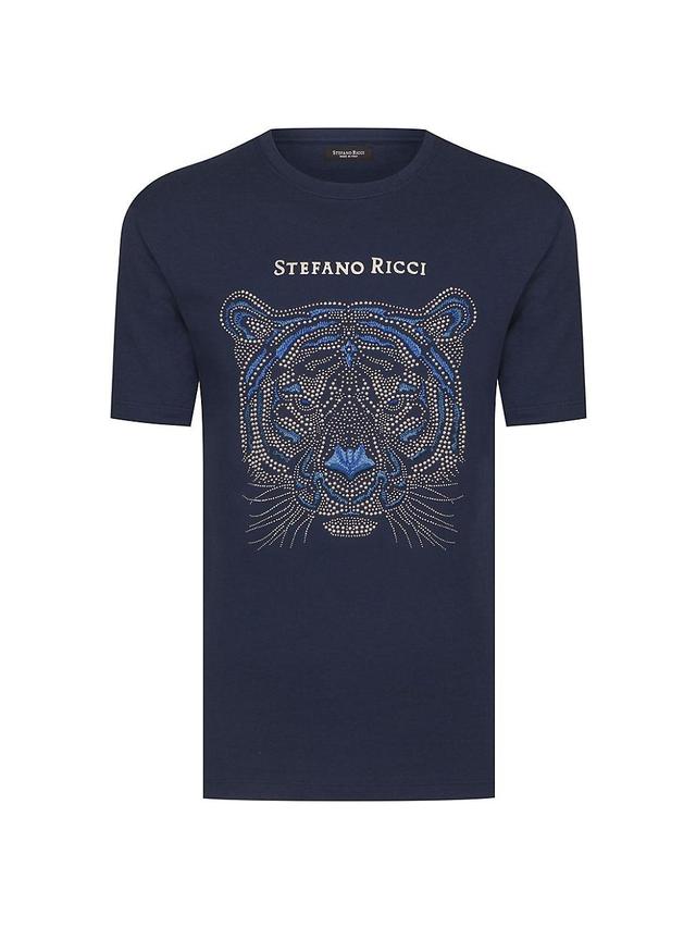 Mens Tiger Motif T-Shirt Product Image