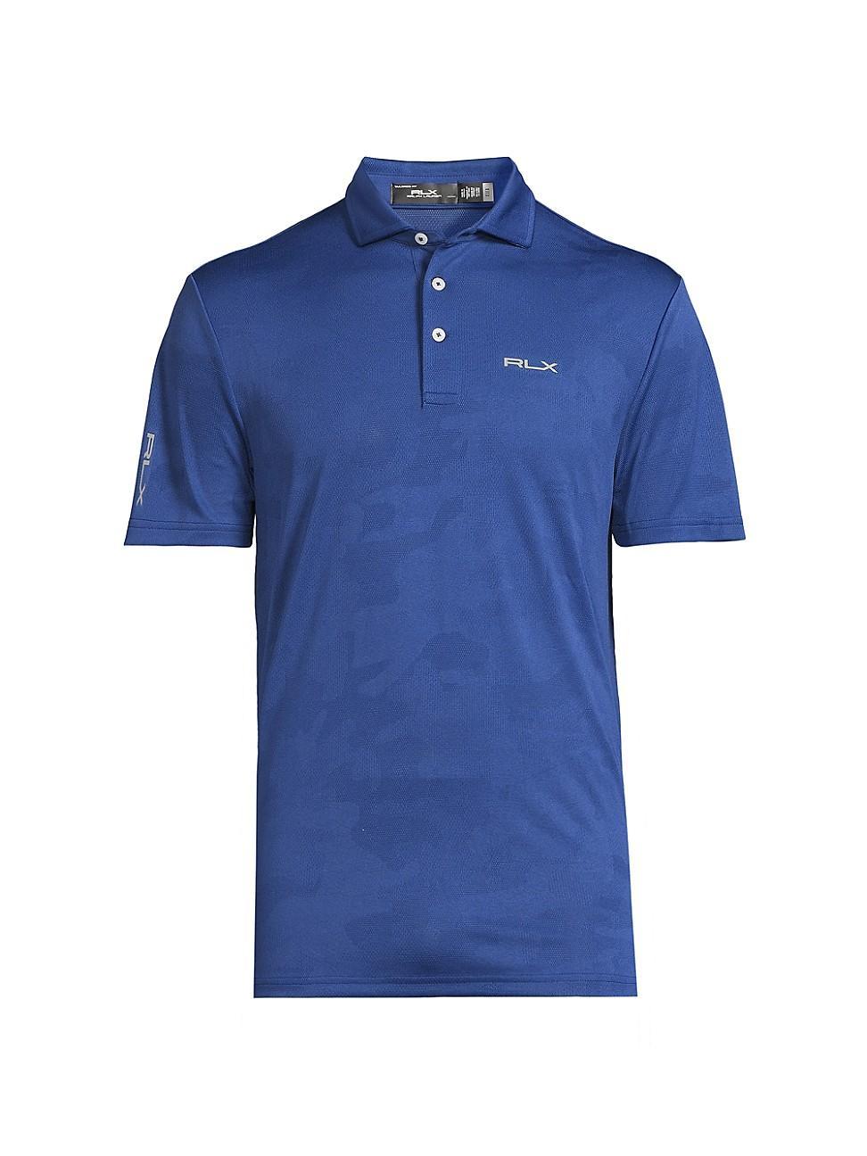 Mens Jacquard Logo Polo Shirt Product Image