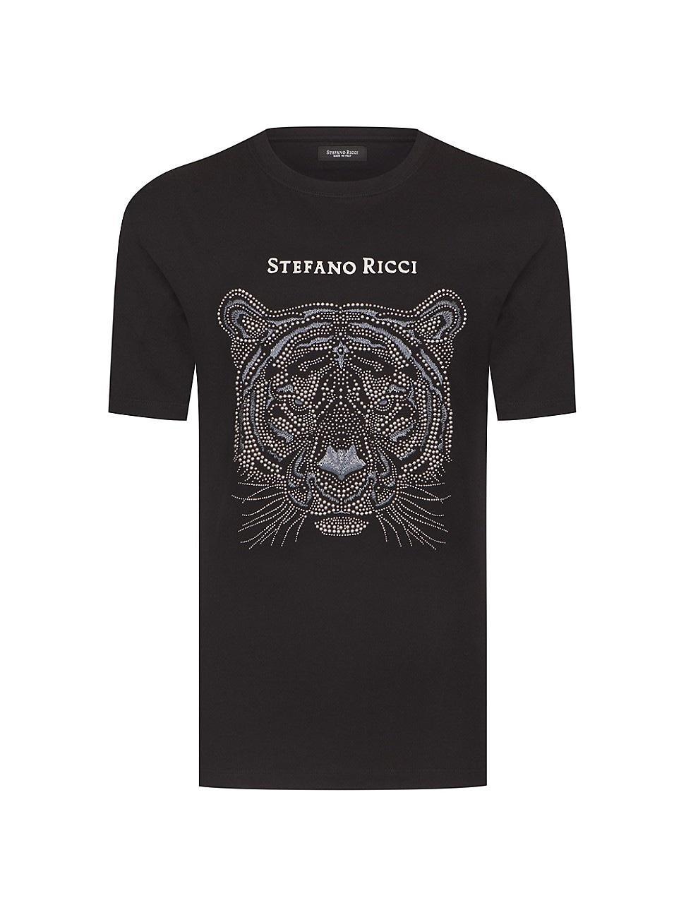 Mens Tiger Motif T-Shirt Product Image