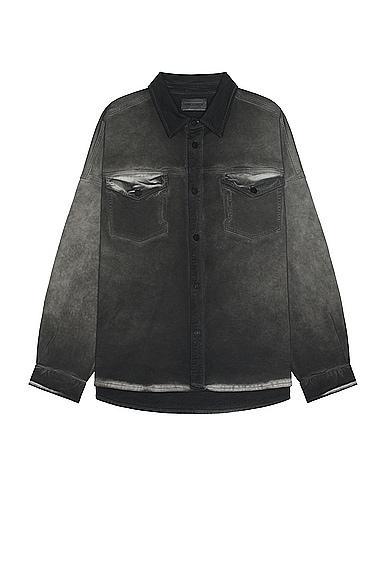 COTTON CITIZEN Overshirt in Black Product Image