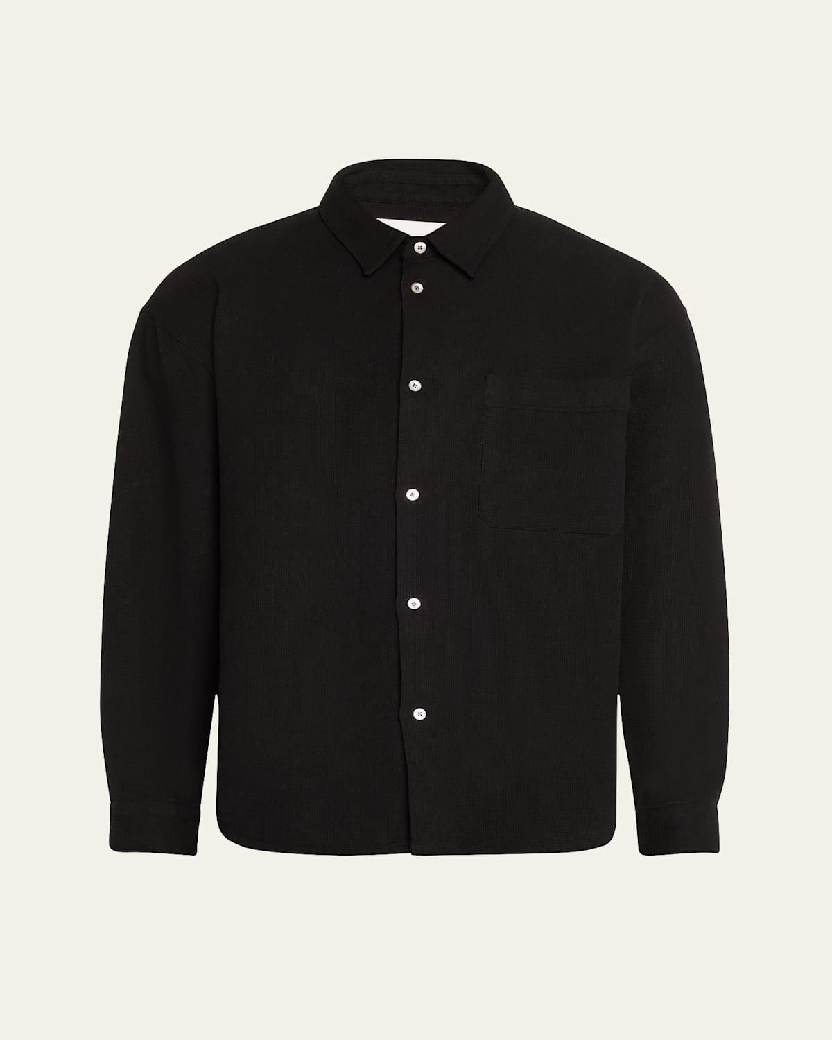 Mens Waffle Textured Sport Shirt Product Image