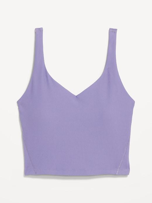 Light Support PowerSoft Ribbed Longline Sports Bra Product Image