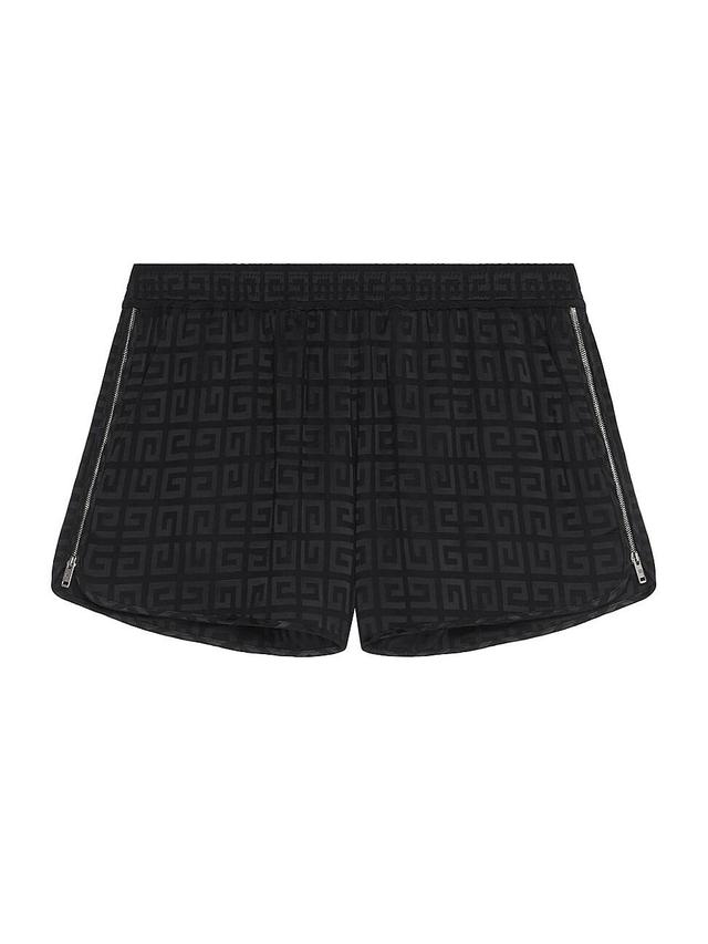 Womens Shorts With Zips in 4G Jacquard Product Image