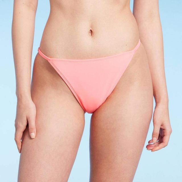 Womens Side Tab Cheeky Bikini Bottom - Wild Fable Product Image