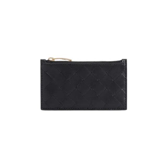 Zipped Card Case In Black Product Image