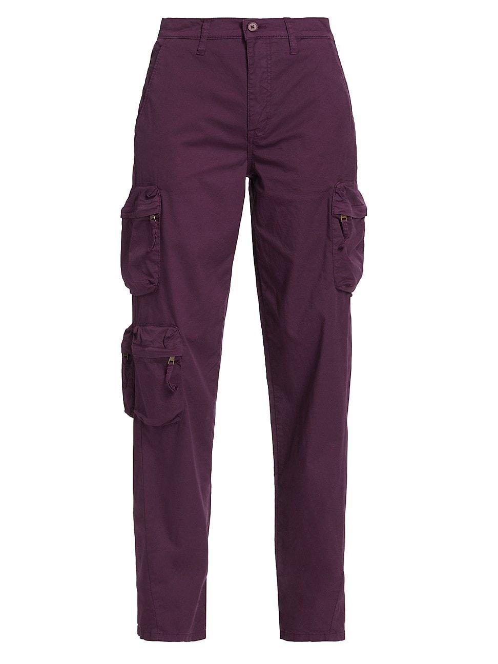 Womens Bobbie Cotton-Blend Utility Pants Product Image