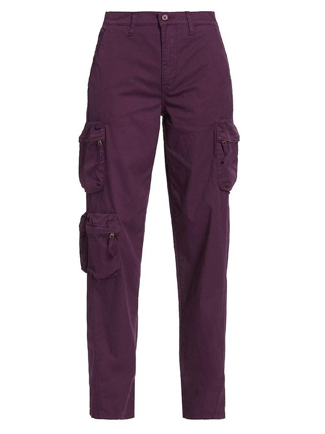 Womens Bobbie Cotton-Blend Utility Pants Product Image