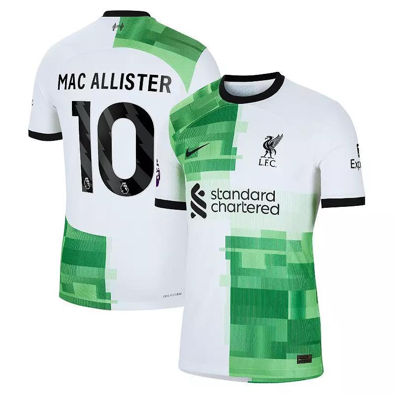 Mens Nike Alexis Mac Allister White Liverpool 2023/24 Away Authentic Player Jersey Product Image