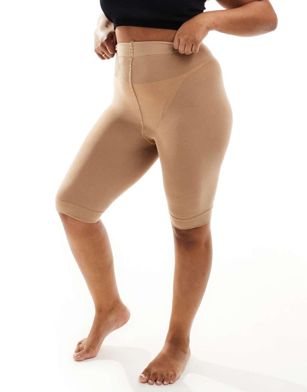 Yours anti chafing shorts in beige Product Image